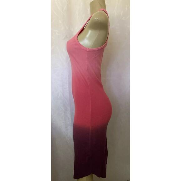 Young Fabulous & Broke Tank Dress Ribbed Robbie Ombre Pink Purple Sleeve… - Picture 3 of 5